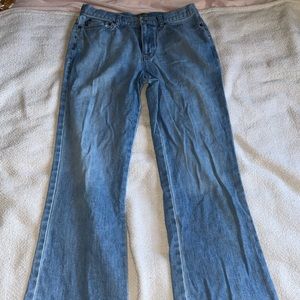 Boot cut light wash jeans. Ralph Lauren